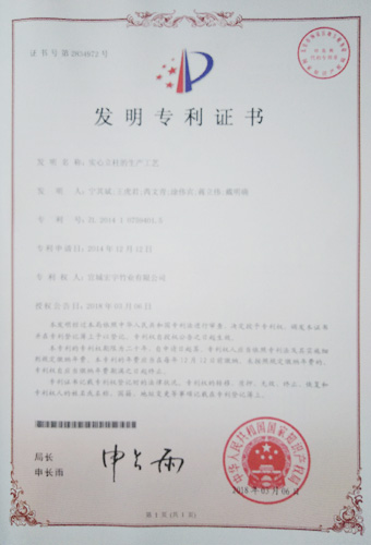 宁波公司专利证书